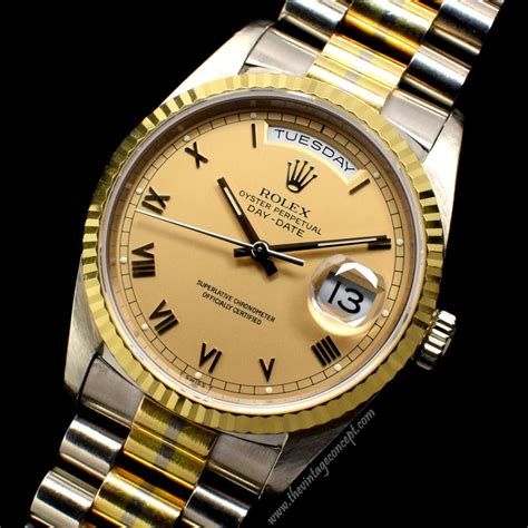 rolex date and time|2 tone day date Rolex.